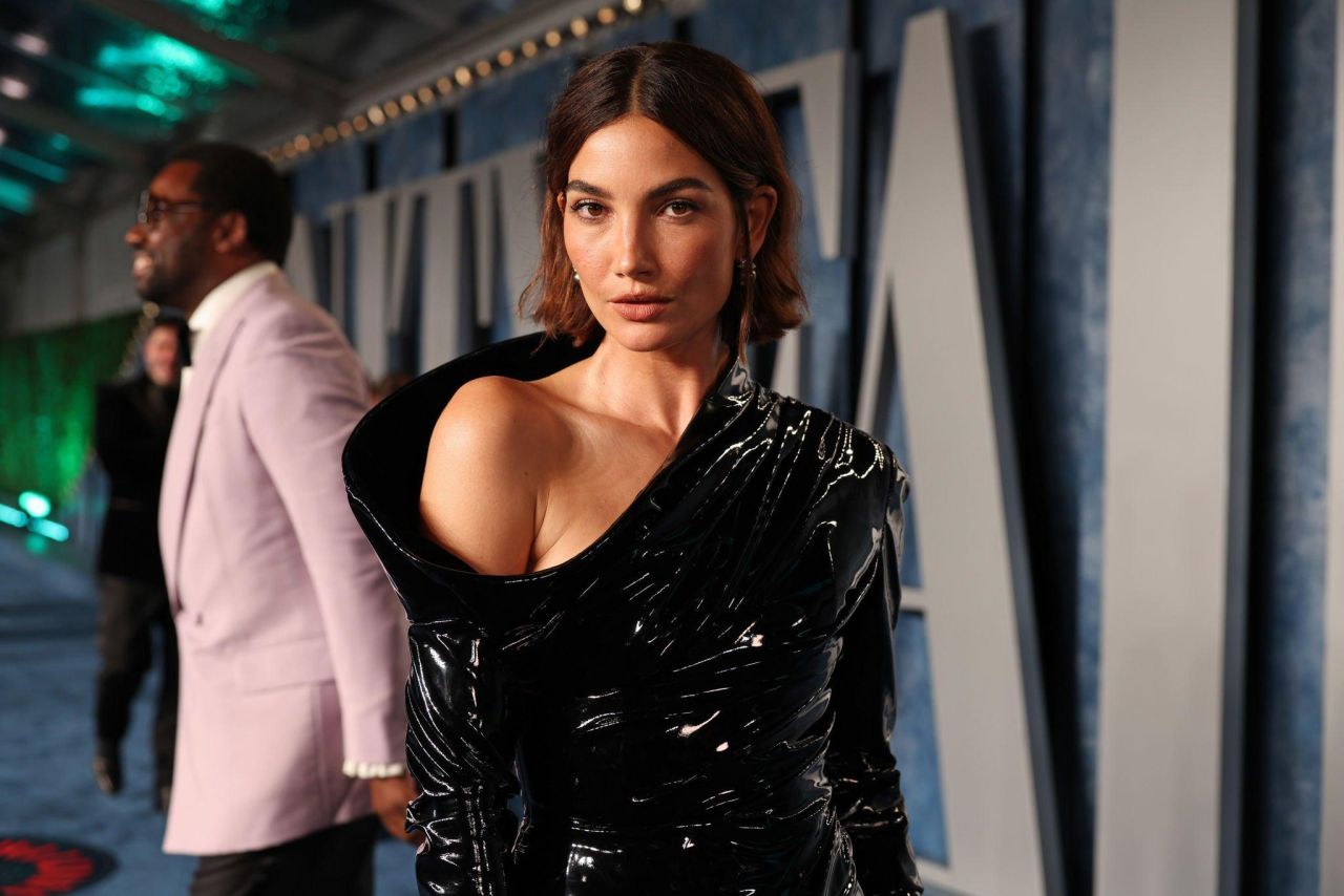 Lily Aldridge at 2023 Vanity Fair Oscar Party in Beverly Hills05